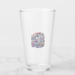Unicorn Make Life Magical Premium Vector Typograph Glass