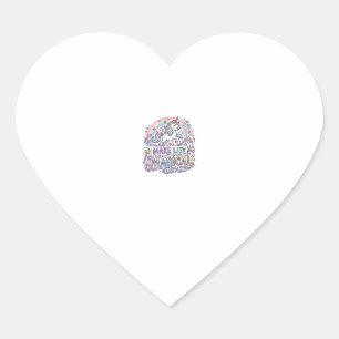 Unicorn Make Life Magical Premium Vector Typograph Heart Sticker
