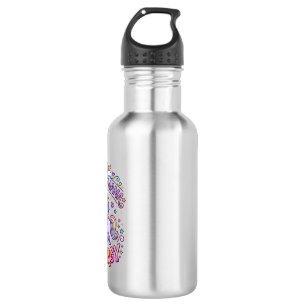 Unicorn Mama Energy Colourful Zazzle Design_1 532 Ml Water Bottle