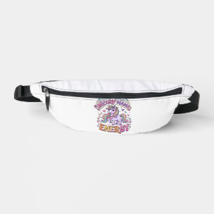 Unicorn Mama Energy Colourful Zazzle Design_1 Bum Bags