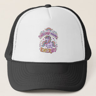 Unicorn Mama Energy Colourful Zazzle Design_1 Trucker Hat