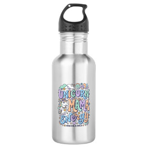 Unicorn Mama Energy Kawaii Vector Design_1 532 Ml Water Bottle