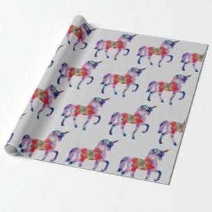 Unicorn Mandala Art Wrapping Paper