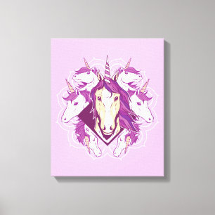 Unicorn Mandala Canvas Print