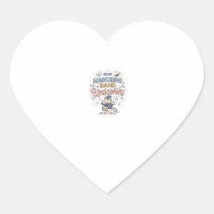Unicorn Marching Band Unicorn Print Ready Marketpl Heart Sticker