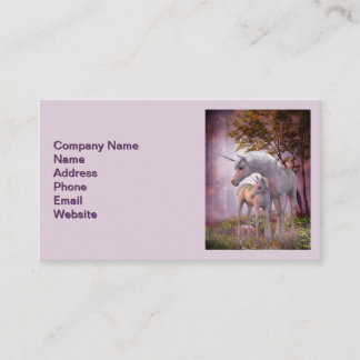 Unicorn Mare and Foal Business Card