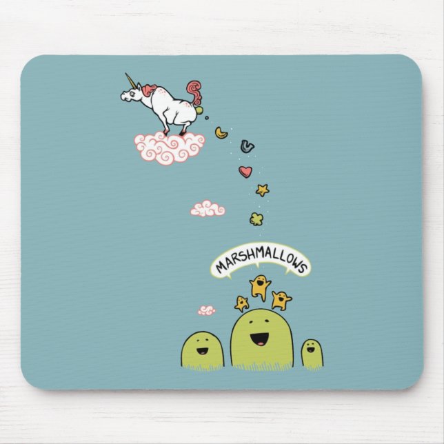 Unicorn Marshmallows Mouse Pad (Front)