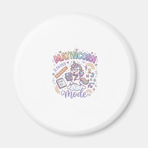 Unicorn Mathicorn Mode Adorable Typography Design_ Magnet