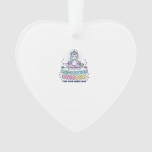 Unicorn Meditation Unicorn Bold Typography T-Shirt Ornament