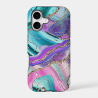 Unicorn Mermaid Agate Glitter Glam #1 #marble