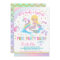 Unicorn & Mermaid Pool Party Birthday Invitation