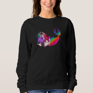 Unicorn Mermaid Squad Matching Kids Boys Girls Men Sweatshirt