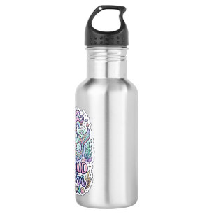 Unicorn Mermaid Unicorn Lagoon Graphic Design Zazz 532 Ml Water Bottle