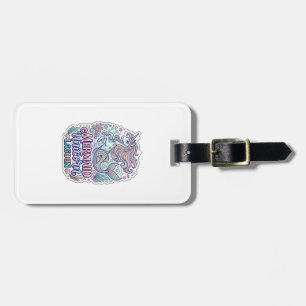 Unicorn Mermaid Unicorn Lagoon Graphic Design Zazz Luggage Tag