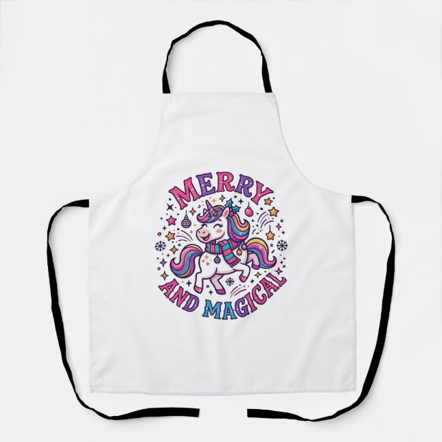 Unicorn Merry and Magical Apron (Front)