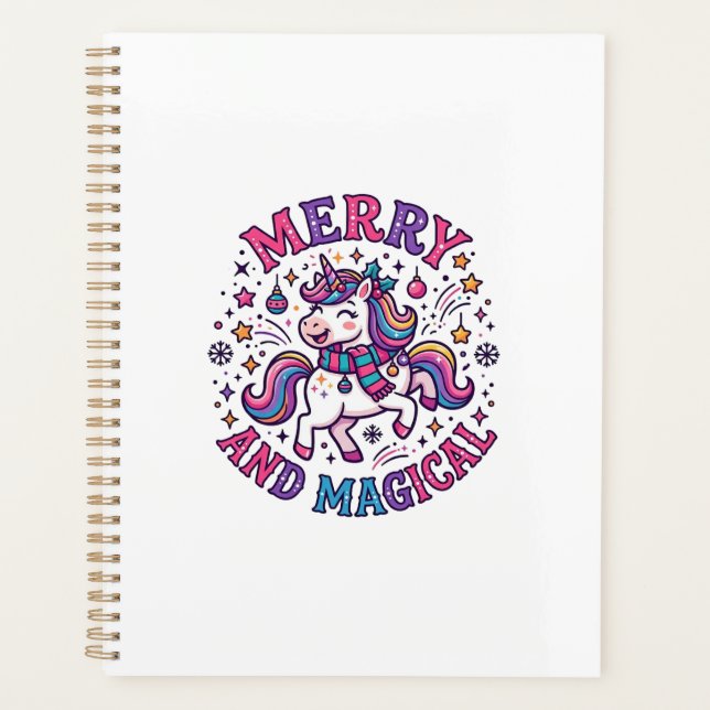 Unicorn Merry and Magical Planner (Front)