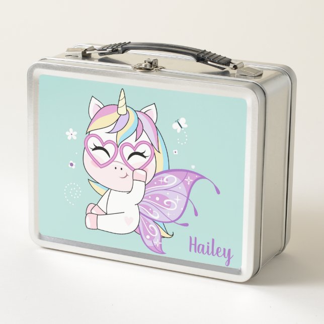 Unicorn Metal Lunch Box (Front)
