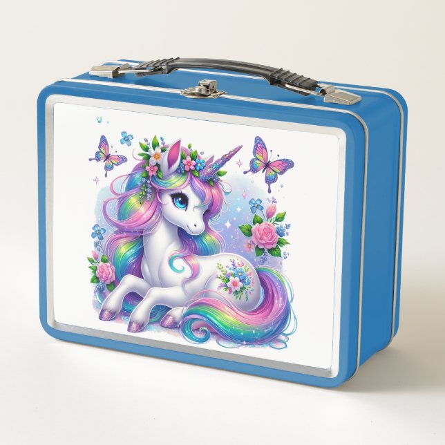 Unicorn Metal Lunch Box (Front)