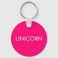 "Unicorn" minimalist hot pink fuchsia white