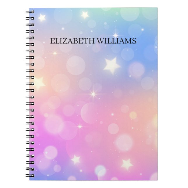 Unicorn Mix Pattern Notebook (Front)
