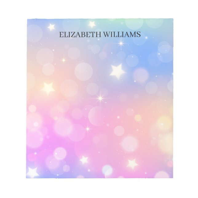 Unicorn Mix Pattern Notepad (Front)
