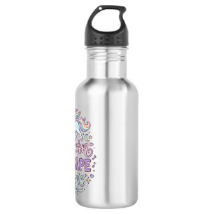 Unicorn Mixtape Magic Adorable Sticker and Shirt D 532 Ml Water Bottle