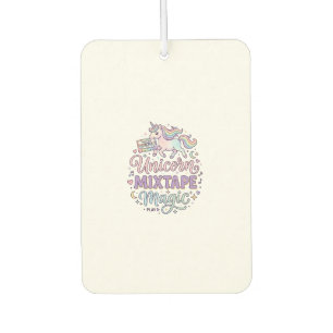 Unicorn Mixtape Magic Adorable Sticker and Shirt D Car Air Freshener