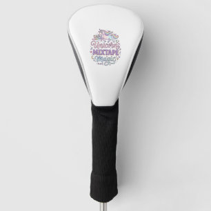 Unicorn Mixtape Magic Adorable Sticker and Shirt D Golf Head Cover
