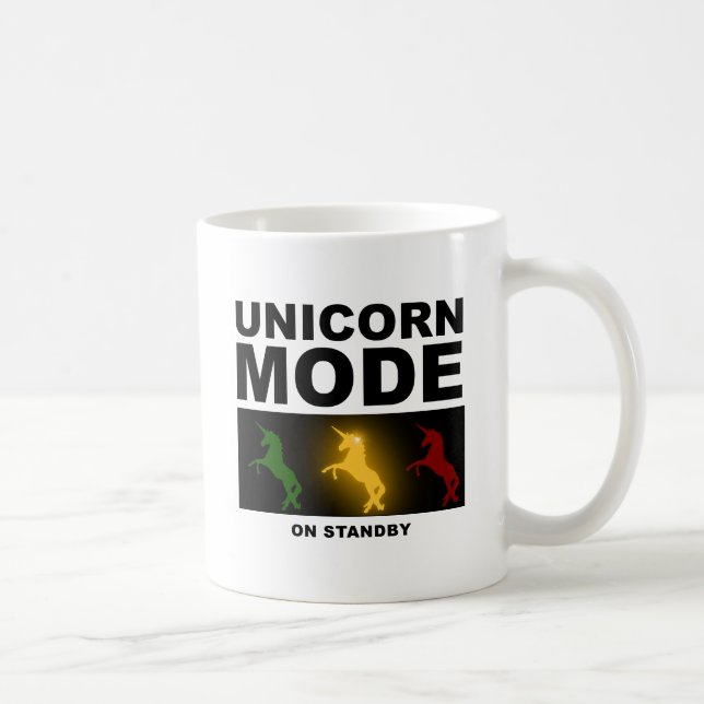 Unicorn Mode Standby Funny Mug (Right)