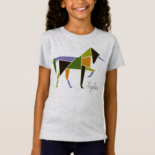 Unicorn - Modern Abstract Elegant Personalise T-Shirt