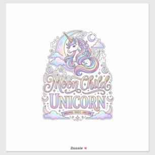 Unicorn Moon Child Unicorn Original Zazzle Design_