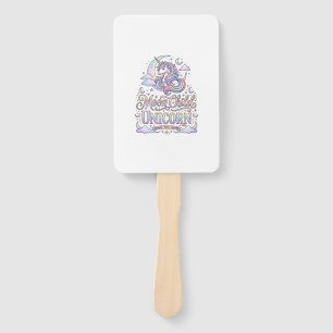Unicorn Moon Child Unicorn Original Zazzle Design_ Hand Fan