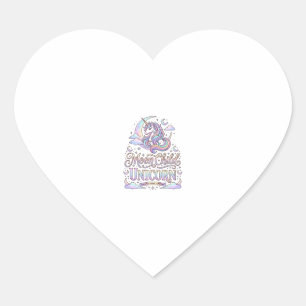 Unicorn Moon Child Unicorn Original Zazzle Design_ Heart Sticker