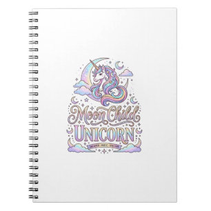Unicorn Moon Child Unicorn Original Zazzle Design_ Notebook