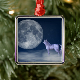 Unicorn Moon Magic Metal Tree Decoration