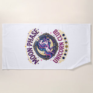 Unicorn Moon Phase Unicorn Club Commercial Shirt G Beach Towel