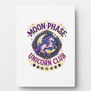 Unicorn Moon Phase Unicorn Club Commercial Shirt G Plaque