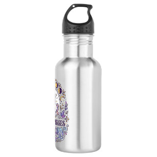 Unicorn Moon Phases Unicorn White Background Shirt 532 Ml Water Bottle
