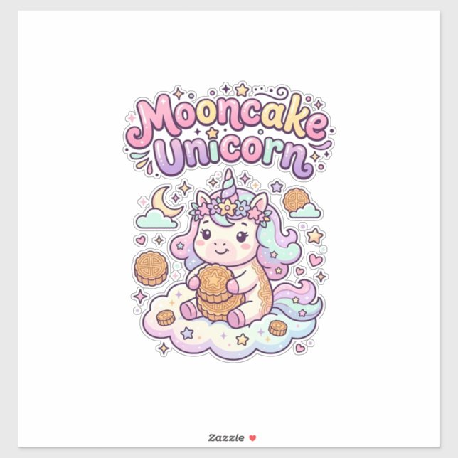 Unicorn Mooncake Unicorn Charming Apparel Graphic_ (Sheet)