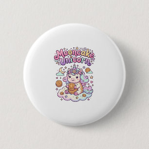 Unicorn Mooncake Unicorn Charming Apparel Graphic_ 6 Cm Round Badge