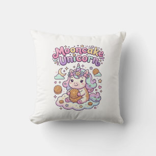 Unicorn Mooncake Unicorn Charming Apparel Graphic_ Cushion