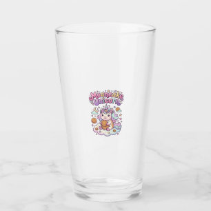 Unicorn Mooncake Unicorn Charming Apparel Graphic_ Glass