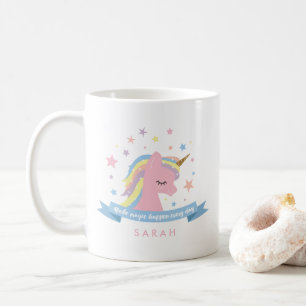 Unicorn mug - "Make magic happen every day"