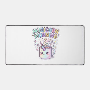 Unicorn Mugicorn Morning Graphic Design Zazzle Des Desk Mat