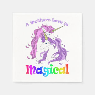Unicorn Mum A Mothers Love Is Magical Napkin