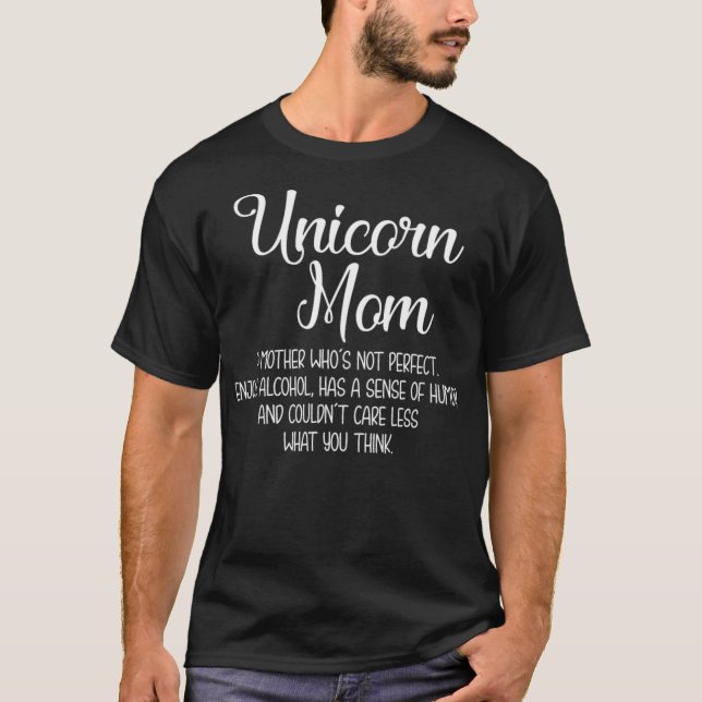 Unicorn Mum farting unicorn  T-Shirt (Front)
