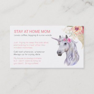 Unicorn Mum Friend - Playground Business Card