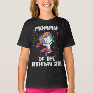Unicorn Mummy Of The Birthday Girl T-Shirt