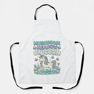 Unicorn Mushroom Meadow Unicorn Trendy T-Shirt Des Apron