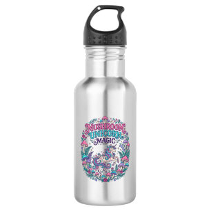 Unicorn Mushroom Unicorn Magic Colourful POD Artwo 532 Ml Water Bottle